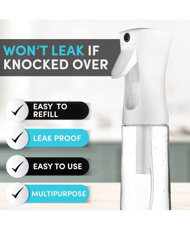 Hula Home Spray Bottle for Hair - 10.1oz Flairosol Continuous Fine Mist Sprayer - Ideal for Hairstyling Cleaning Salons & Essential Oils - White - Buy Online on GoSupps.com