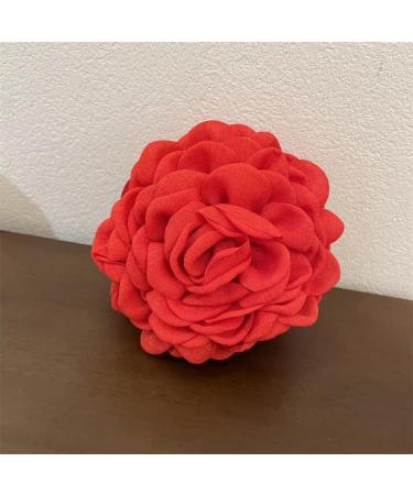 Red Rose Flower Hair Clip Artificial Red Rose Flower Hairpin for Bridal Bridesmaid Girls Dancer Hair Brooch and Pins for Women Rose Red Hair Accessories for Christmas Wedding - Buy Online on GoSupps.com