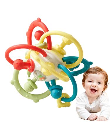 Lambo Babies Bite Rattles | Sensory Biting Toys for Preschool Learning | Gripping Plates & Bitering Balls for Newborns Boys & Girls - International Shipping Available - Buy Online on GoSupps.com