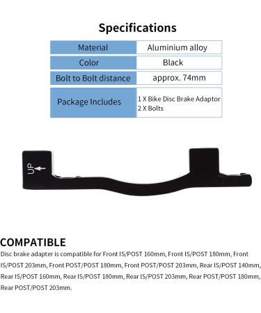 Disc Brake Mounting Bracket - Front V Brake Caliper PM Adapter for Bicycle - Buy Online on GoSupps.com