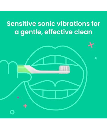 Buy Quip Sonic Toothbrush for Kids - Glow in the Dark Green Extra Brush Head Travel Cover Soft Bristles 3-Month Battery Life - Ships Worldwide - Buy Online on GoSupps.com