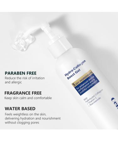 Oeneis Hydro-Collagen Boost Gel Conductive Gel with Hydrolyzed Collagen Niacinamide & Hyaluronic Acid for Microcurrent & Radio Frequency Facial Treatments Fragrance-Free Paraben-Free 7.05 oz - Buy Online on GoSupps.com