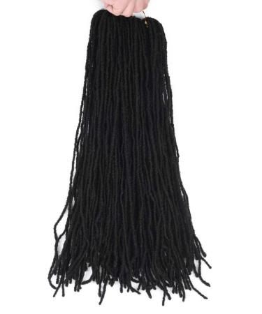 RAYIIS Super Lightweight Micro Locs 4 Pack Sister Locs Crochet Hair Extensions (18 Inch 1B) - Buy Online on GoSupps.com