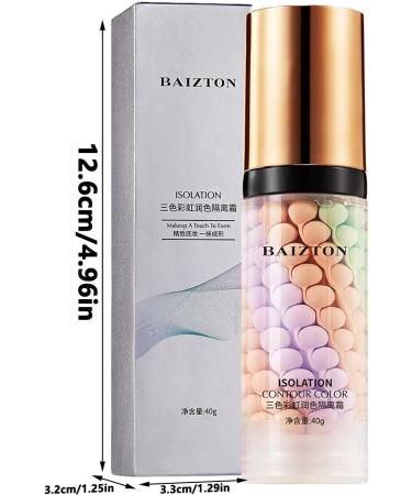  LINGJIONG Ones Step Color Corrector - Tri-color Isolation Cream - face foundation isolating cream invisible pores moisturizing foundation and concealer - Buy Online on GoSupps.com