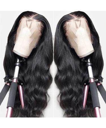 Segsavor 26 Inch Human Hair Lace Front Wig | 180% Density Body Wave | HD Transparent Lace | Pre Plucked with Baby Hair | Natural Glueless Wigs for Women - Buy Online on GoSupps.com