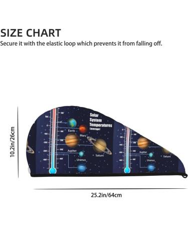 Super Absorbent Microfiber Hair Towel - Coral Velvet Quick Dry Wrap for Long Curly & Thick Hair | Solar System Temperatures Diagram Design - Buy Online on GoSupps.com
