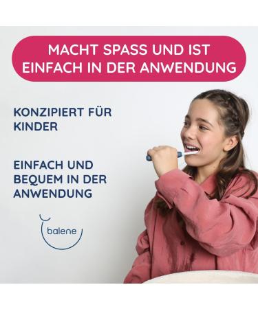 Buy Balene Double-Sided Children's Toothbrush - Antibacterial Soft Rotating Brush Head Fuchsia - Cleans Teeth Inside & Out - International Shipping Available - Buy Online on GoSupps.com