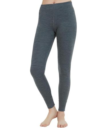 METARINO Women's Merino Wool Base Layer Leggings - Grey, Medium | Midweight Thermal Pants - Buy Online on GoSupps.com