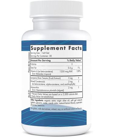 Nordic Naturals Vitamin A + Carotenoids - 30 Softgels for Vision & Skin Health - Buy Online on GoSupps.com