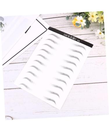 Balacoo 2 Sheets Waterproof Stickers Eyebrow Makeup Supplies Eyebrow Stickers Miss Artificial The Lazy - Buy Online on GoSupps.com