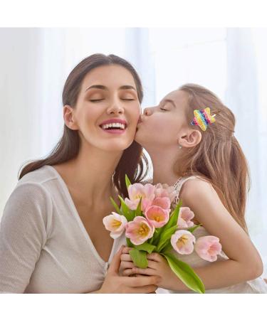 Star & Heart Hair Clips Set - 8 Multi-Colored Glitter Accessories for Girls | Perfect Children s Hair Clips - Buy Online on GoSupps.com