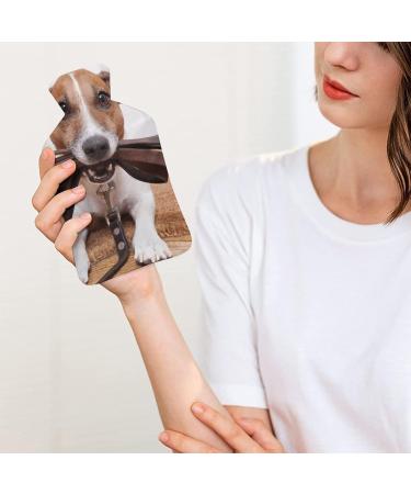 Dog Hot Water Bottle with Plush Cover - Hand Warmer for Adults & Kids | 26.5x15.3cm - International Shipping - Buy Online on GoSupps.com