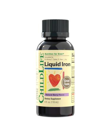 ChildLife Liquid Iron Natural Berry Flavor 4 fl oz (118 ml)
