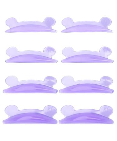 lyanny Lash Lift Rods - 4 Pairs Silicone Bear Style Eyelash Perming Pads - Reusable Soft Lash Lift Rods Silicone Lash Curler Pad in 4 Sizes for Different Length Eyelashes Lifting