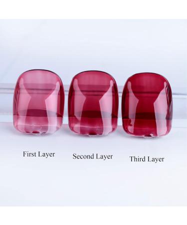 Sheer Gel Nail Polish Jelly Dark Red Translucent Color UV/LED Light Cure Gel Polish for Nail Art DIY Manicure and Pedicure at Home 0.5 fl oz - Buy Online on GoSupps.com
