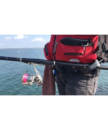 RILEYSON Fly Rod Holder 3rd Hand Belt Fishing Wading Belt with 25pcs Soft Lures Black - Buy Online on GoSupps.com