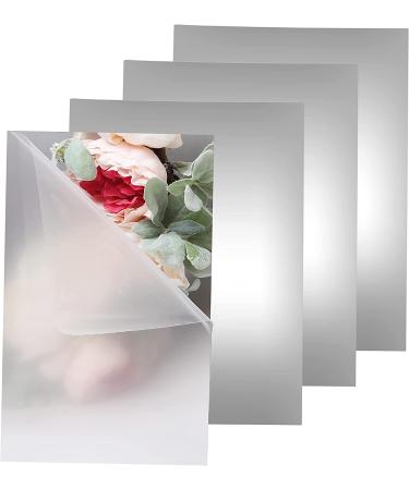 6 x 9 inches Flexible Adhesive Mirror Sheet - Non-Glass Stick on Mirror Tiles for Crafts and Wall Decor - Buy Online on GoSupps.com