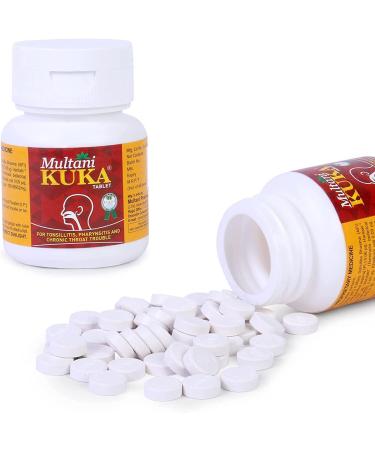 DKM Multani Kuka Tablet - Natural Ayurvedic Relief for Tonsillitis & Pharyngitis - 100 Tablets - Buy Online on GoSupps.com