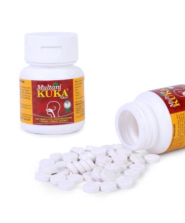 DKM Multani Kuka Tablet | Useful in Tonsillitis Pharyngitis & Chronic Throat Trouble | 100% Natural & Ayurvedic | Get Relief from Tonsils & Swollen Issues | 100 Tablets