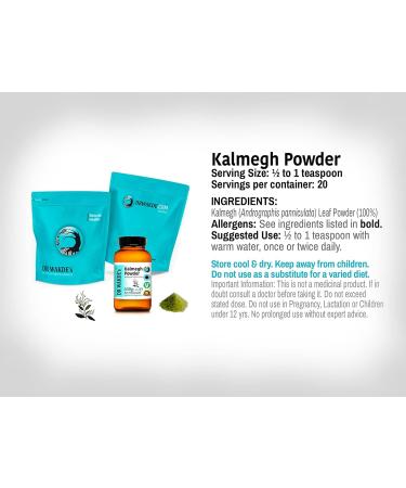 DR WAKDE'S Kalmegh Powder (Andrographis panniculata) - 1Kg (2.2lb) | Pure Raw & Dried Powder | Natural Aroma and Freshness | Fine Powder | Vegan | Premium Grade | Nothing Added Nothing Removed - Buy Online on GoSupps.com
