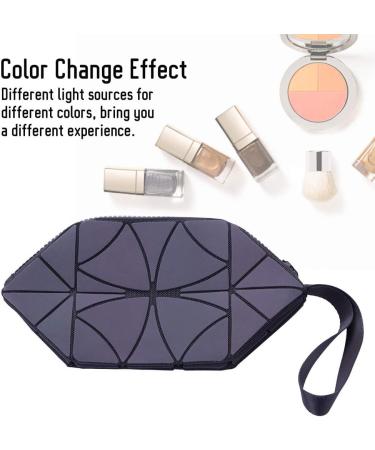 Shiny Geometric Striped Cosmetic Bags - Portable Waterproof Makeup Organizers for Travel | International Shipping Available - Buy Online on GoSupps.com