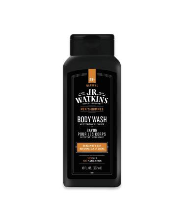 J R Watkins Men's Body Wash Bergamot & Oak 18 fl oz (532 ml)