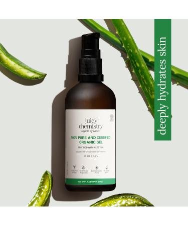 Juicy Chemistry Aloe Vera Gel (100 Ml (Pack Of 1) Beige Green) 3.38 Fl Oz (Pack of 1) - Buy Online on GoSupps.com