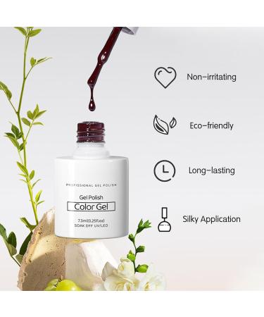 Gel Nail Polish Jelly Gel Nail Varnish Translucent Pink Nail Polish Sheer Nude French Manicure Gel Nail Polish Soak-Off UV/LED Long Lasting Nail Gift for Nial Art DIY at Home - Buy Online on GoSupps.com