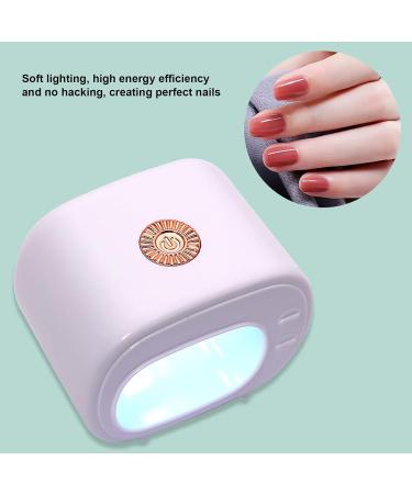 Mini UV LED Nail Lamps with 4 Lamp Beads Fast Drying Portable Gel Nail Polish Curing Lamp Soft Lighting Suitable for All Nail Polishes (White) - Buy Online on GoSupps.com