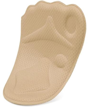 6 Pairs High Heel Sponge Forefoot Pads - Metatarsal Gel Insoles Comfortable Ball of Foot Support Stretch Fabric Half Insoles - Buy Online on GoSupps.com
