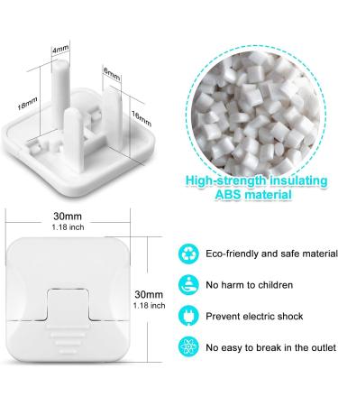 HiCanwn 50 Pack Outlet Covers Baby Proofing Plug Covers Child Proof Electrical Protector Safety Socket Covers Electric Outlet Pulg Covers for Baby Child White - Buy Online on GoSupps.com