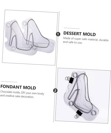 Milisten Chocolate Mold Shoes for Women Heels Clear Stripper Heels for Women Silicone Mold Cake Baking Wedding Cake Decoration High Heels Decor Mold Plastic 3D Stiletto Muffin - Buy Online on GoSupps.com