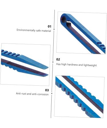 Housoutil Titanium Alloy Curved Tweezers - Precision Aquarium Tools Portable Mini Pliers for Hotfix & Travel 8x0.8x0.4cm (Blue) - Buy Online on GoSupps.com