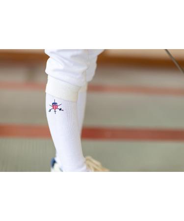 American Fencing Gear Fencing Socks - Set of 2 Pairs for Foil, Epee, Sabre - 100% Cotton Large - Buy Online on GoSupps.com