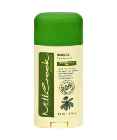 Mill Creek Deodorant Herbal (Natural & Organic) - 2.5oz.