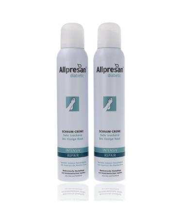 Allpresan Allpresan diabetic Intensiv + Repair Urea Foaming Cream for Diabetes Mellitus 200 ml for Very Dry to Chapped Skin (Pack of 2)
