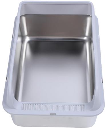 Stainless Steel Cat Litter Box with Lid Odor Control High Sides Metal Litter Box Anti Urine Leakage & Easy Cleaning & Non Sticky Large Litter Pan for Big & Multiple Cats (S #1 S 1600ML - Buy Online on GoSupps.com