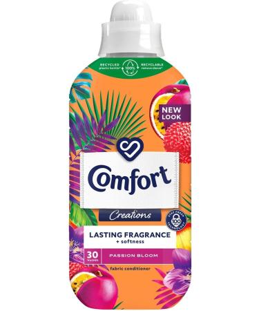 Comfort Creation Concentrated Fabric Conditioner with 100 Days of Long Lasting Fragrance and Softness Intense Liquid Fabric Softener 30 Washes 900 ml (Passion Bloom Buy 4) - Buy Online on GoSupps.com