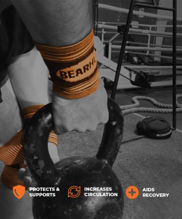Bearhug Wrist Support for Men and Women - Wrist Brace for Arthritis Repetitive Strain Injury and Joint Pain - Bamboo Compression Wrist Strap for Sports Gym and Pain Relief S Single - Buy Online on GoSupps.com