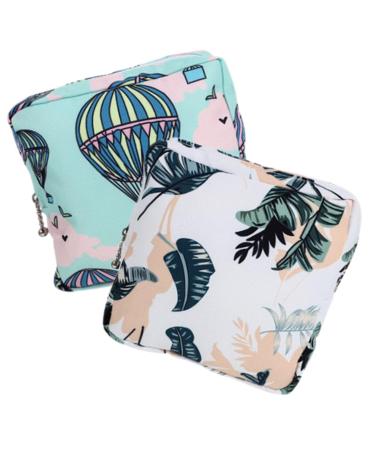 Lurrose holder pad 2 pieces women's binding bag girl money exchange pocket holder Stand carrier pocket wallet pad holder for the period of coin money-stocking pad bag wallet.