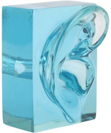 Acrylic Blue Transparent Right Ear Display Model - Waterproof Fake Ear for Sound Aids - Buy Online on GoSupps.com