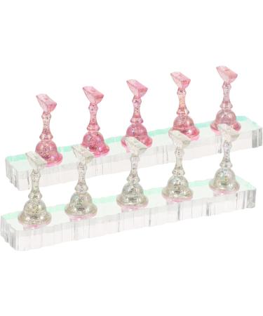 POPETPOP 2 Sets Acrylic Nail Display Stand Nail Practice Holder Magnetic Nail Practice Stand Fingernail DIY Nail Design Stand for False Nail Manicure Tool Home Salon Use - Buy Online on GoSupps.com