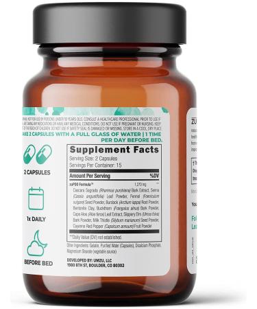 UMZU zuPoo 15-Day Supply - Gentle Laxative for Bloating Relief & Toxin Flush - Supports Weight Management - Made in USA - Buy Online on GoSupps.com