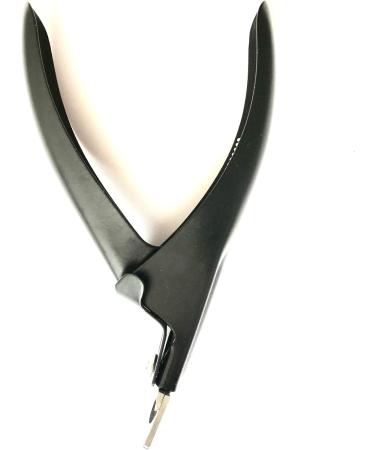 Stainless Steel Acraylic Nail Tip Cutters Cuticle Nail Clipper Trimmers Artificial Fake Gel Nail Remover Manicure Pedicure Nail Timmers (Black) - Buy Online on GoSupps.com