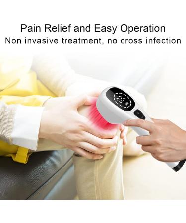 Cold Laser Therapy Device for Joint and Muscle Pain Relief with LED Display - Infrared Light (2x808nm + 12x650nm) - Buy Online on GoSupps.com
