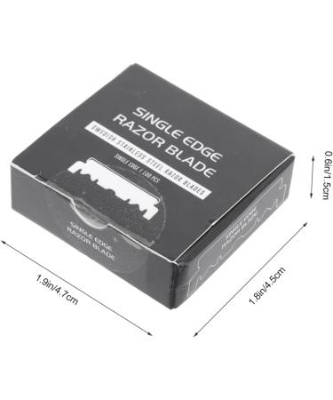 Healeeved 100 Razor Blade Facial Shaver - Stainless Steel Household Razor Blades for Hairdressing & Grooming - Buy Online on GoSupps.com