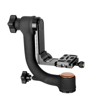 Koolehaoda Q45 Gimbal Head Heavy Duty Metal Gimbal Tripod Head with Arca-Type Quick Release Plate and Bubble Level for DSLR Cameras up to 26lbs/12kg