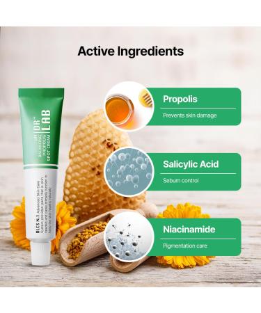 DR+LAB pH Balancing Propolis Spot Cream 10g for Blemish Prone Skin and Treatment of Skin Troubles Acne Prone Care Korean Skincare - Buy Online on GoSupps.com