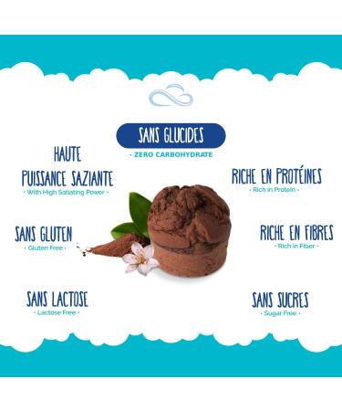 Nuvola Zero - Dolce Zero Cocoa Tartlet Carbohydrate-Free Sugar Free Lactose Free Gluten Free High Fiber Pack of 12 Mad - Buy Online on GoSupps.com