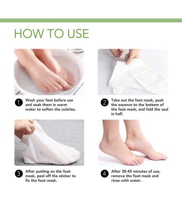 Foot Peel Mask - Exfoliating Baby Soft Skin Treatment for Men & Women | Lavender Scent - 2 Pairs - Buy Online on GoSupps.com